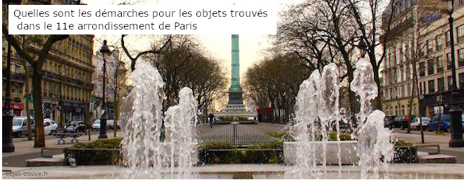 Quelles sont les démarches pour les objets trouvés dans le 11e arrondissement ?