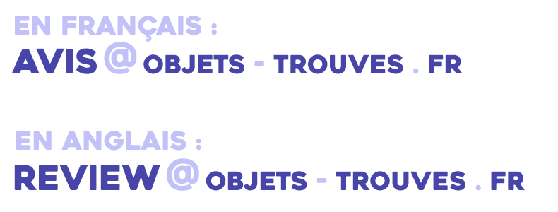 avis objets touves